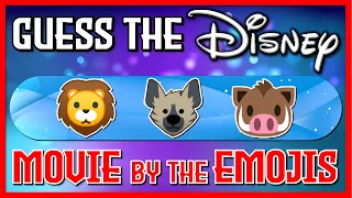 Guess the "DISNEY MOVIE" By The "EMOJIS" | MOVIE QUIZ/CHALLENGE/ TRIVIA