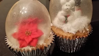 DIY Edible Snow Globe Cupcakes