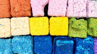 Rainbow Pasted Chalk Blocks | ASMR