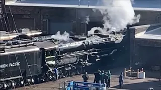 Big Boy #4014 whistles for the first time in 60 years