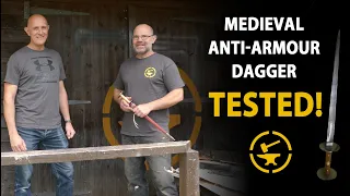 Testing a medieval anti-armour dagger