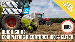 Farming Simulator 22: Achieving 100% On Contracts Glitch Fixed #farmingsimulator22 #fs22