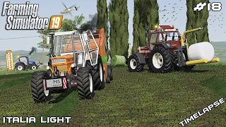 Broken FIAT & making ALFALFA silage bales | Animals on Italia | Farming Simulator 19 | Episode 18