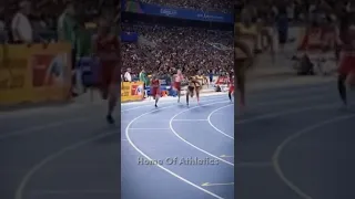 Yohan Blake and Usain Bolt carrying team Jamaica #trackandfield #shorts #viral #insane #fyp #fast