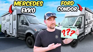 2025 Mercedes Ekko Vs. 2024 Entegra Condor Ford Transit (which one would you pick?)