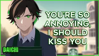 [flirty] Grumpy Barista Crush Flirts With You 『M4F/Audio Roleplay』