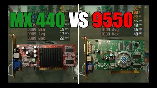 GeForce4 MX 440 vs Radeon 9550 Test in 10 Games (No FPS Drop Capture Card)