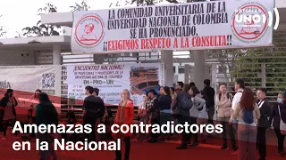 Amenazan a contradictores del rector irregularmente posesionado de la Universidad Nacional