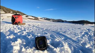 Ice fishing Dillon Reservoir (Trout and Kokanee!)