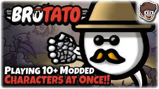 Playing 10+ Modded Characters at the Same Time! | Brotato: Modded