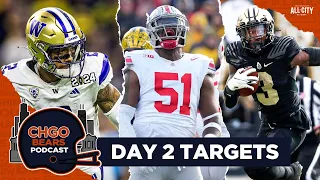 DAY 2 TARGETS: Potential Chicago Bears targets with the #75 pick of the NFL Draft | CHGO Bears Pod