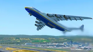 Large Aircraft An-225 Mriya Takes Off Vertically / X-Plane 11 #Shorts