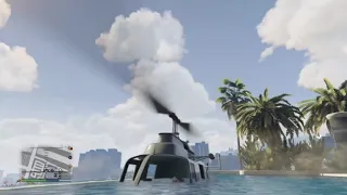 GTA 5 Helicopter Casino Rooftop Pool Landing