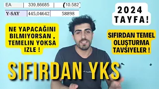 SIFIRDAN YKS !  | TEMELİ OLMAYANLAR NASIL ÇALIŞMALI ? #yks2024