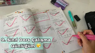 9. Sınıf Ders Çalışma Günlüğüm #2 🫠🫶🏼//study with me// VLOG