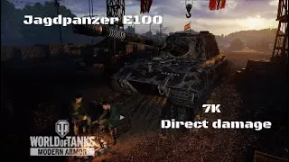 Jagdpanzer E100 in Karelia: 7K Direct damage :Wot console - World of Tanks