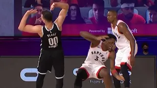OG Anunoby got drilled on a screen by Rodions Kurucs that looked like a flagrant