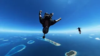 Jay Alvarrez skydiving the Maldives (2022)