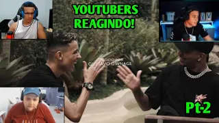 YOUTUBERS REAGINDO GUXTA - ZERO FARPAS 🌚 pt. LOUD BAK