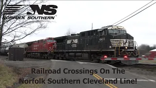 Railroad Crossings On The NS Cleveland Line