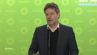 Pressekonferenz der B’90/Grünen mit Parteichef Robert Habeck