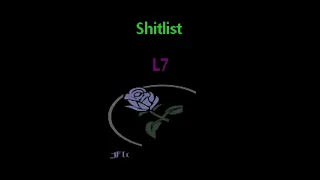 L7 -  Shitlist (punk Karaoke / Lyric Video) fod0017