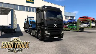 Mercdes-Benz Actros. Гусеничный трактор.[ETS2]