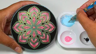 Mandala Art Dot Rock Painting Stones | How to Paint #Mandala for Beginners Satisfying Tutorial Ideas