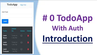 To-do App w/ Auth Introduction #0 | react-redux-firebase v3 tutorial