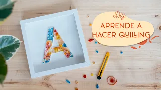 Como hacer una letra con Quilling o filigrana