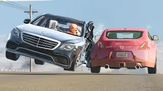 Extreme Car Crashes Compilation #251 - BeamNG Drive | CRASHdriven