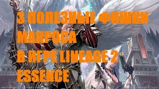 3 ПОЛЕЗНЫЕ ФИШКИ МАКРОСА В LINEAGE 2 ESSENCE