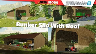 FS22 | Bunker Silo With Roof - Farming Simulator 22 New Mods Review 2K60