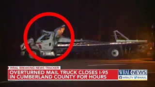 I-95 reopens hours after after mail truck crash