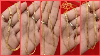 মাএ ২ গ্রাম থেকে চেনের ডিজাইন||Light Weight Gold Chain Design||Weight And Price||Regular Used