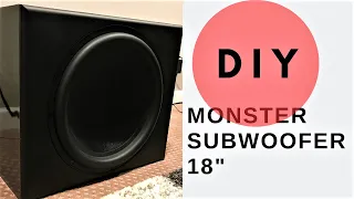 Best DIY Sealed Subwoofer! 18" Dayton Ultimax  Flat Pack Build (New tutorial and how to!)