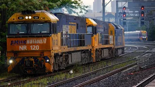 Freight trains at Middle Footscray