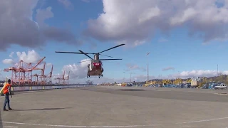 CH-47D Chinook helicopters at Port of Tacoma