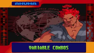 V-Akuma V-ism Akuma Variable Combos VCs - Street Fighter Alpha 3 SFA3 Upper/Max