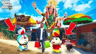 Shinchan Franklin Doraemon Celebrating dussehra GTAV - Happy Dussehra Grand Theft Auto V