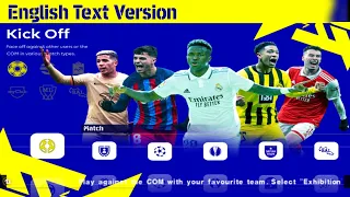 eFootball Pes 2023 PPSSPP Android Offline TM Arts V4.2 Text English Graphics HD