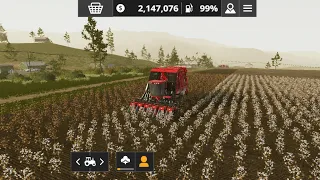 Farming simulator 2020 #colhendo algodão