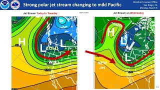 Precipitation and atmospheric rivers developing, rain on snow - NWS San Diego