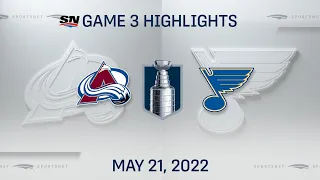 NHL Game 3 Highlights | Avalanche vs. Blues - May 21, 2022