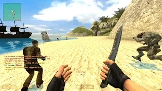 Counter Strike Source Zombie Escape mod online gameplay on Pirates of the Caribbean map