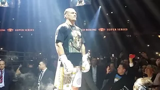 Usyk vs Briedis Ring Entrance ( INSIDE ARENA ) & National Anthems | Latvia - Riga - WBSS