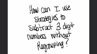 Subtracting-3 digit numbers WITHOUT regrouping