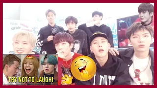 Monsta X reaction to KPOP FUNNIEST MOMENTS OF ALL TIME | BTS, BLACKPINK, STRAY KIDS, TXT  [fanmade]