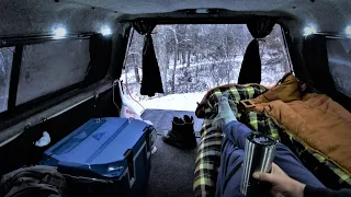 Snow Camping In My Truck
