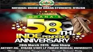 58th GHANA INDEPENDENCE ANNIVERSARY CELEBRATION (NUGS RYAZAN-RUSSIA): arrival of guest